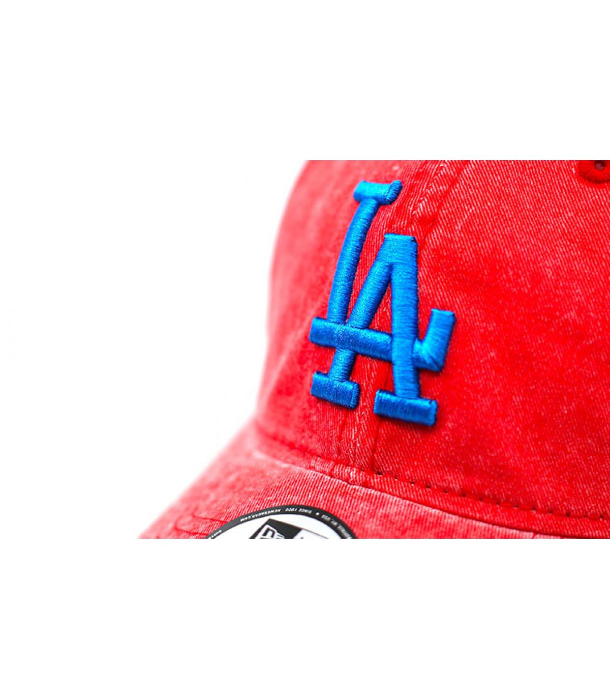 casquette LA rouge bleu